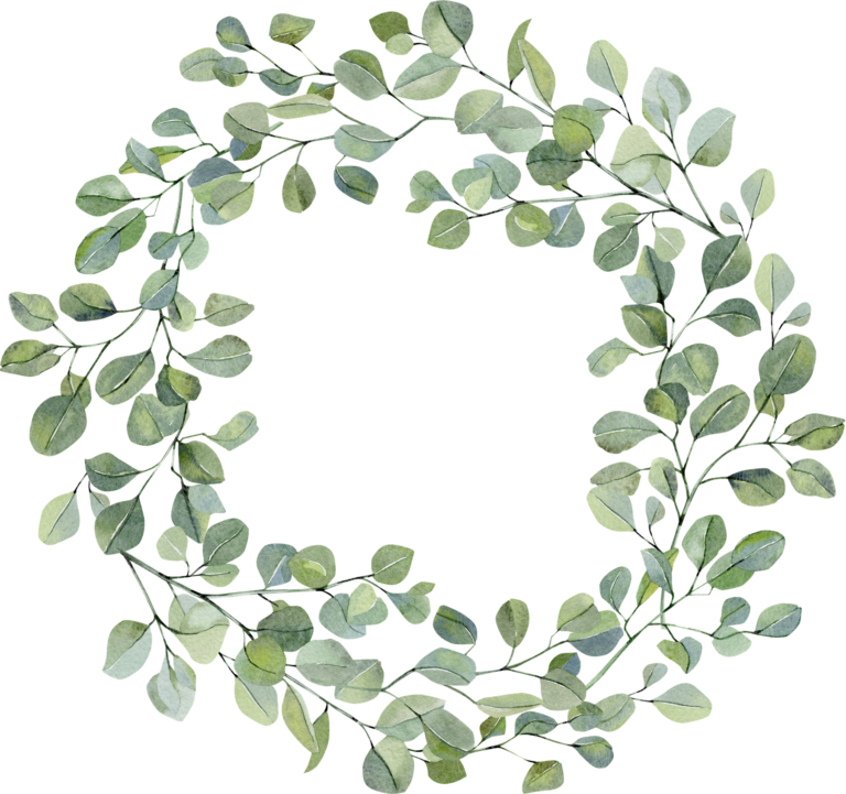 Watercolour Eucalyptus Wreath – GBH21758